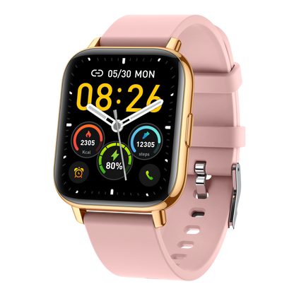 Ceas SmartWatch Gold Star idealSTORE, Ecran TFT 1,69, Android/IOS, Bluetooth, Difuzor-Microfon, Control Muzica, Camera, Apeluri, Norificari, Vreme, Fitness Traker, IP67, Monitorizare Somn, Ritm Cardiac, Tensiune Arteriala, SpO2, Sport, Pedometru
