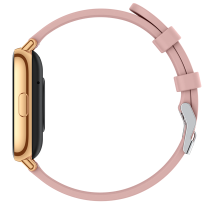 Ceas SmartWatch Gold Star idealSTORE, Ecran TFT 1,69, Android/IOS, Bluetooth, Difuzor-Microfon, Control Muzica, Camera, Apeluri, Norificari, Vreme, Fitness Traker, IP67, Monitorizare Somn, Ritm Cardiac, Tensiune Arteriala, SpO2, Sport, Pedometru