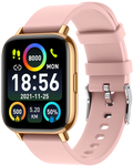 Ceas SmartWatch Gold Star idealSTORE, Ecran TFT 1,69, Android/IOS, Bluetooth, Difuzor-Microfon, Control Muzica, Camera, Apeluri, Norificari, Vreme, Fitness Traker, IP67, Monitorizare Somn, Ritm Cardiac, Tensiune Arteriala, SpO2, Sport, Pedometru