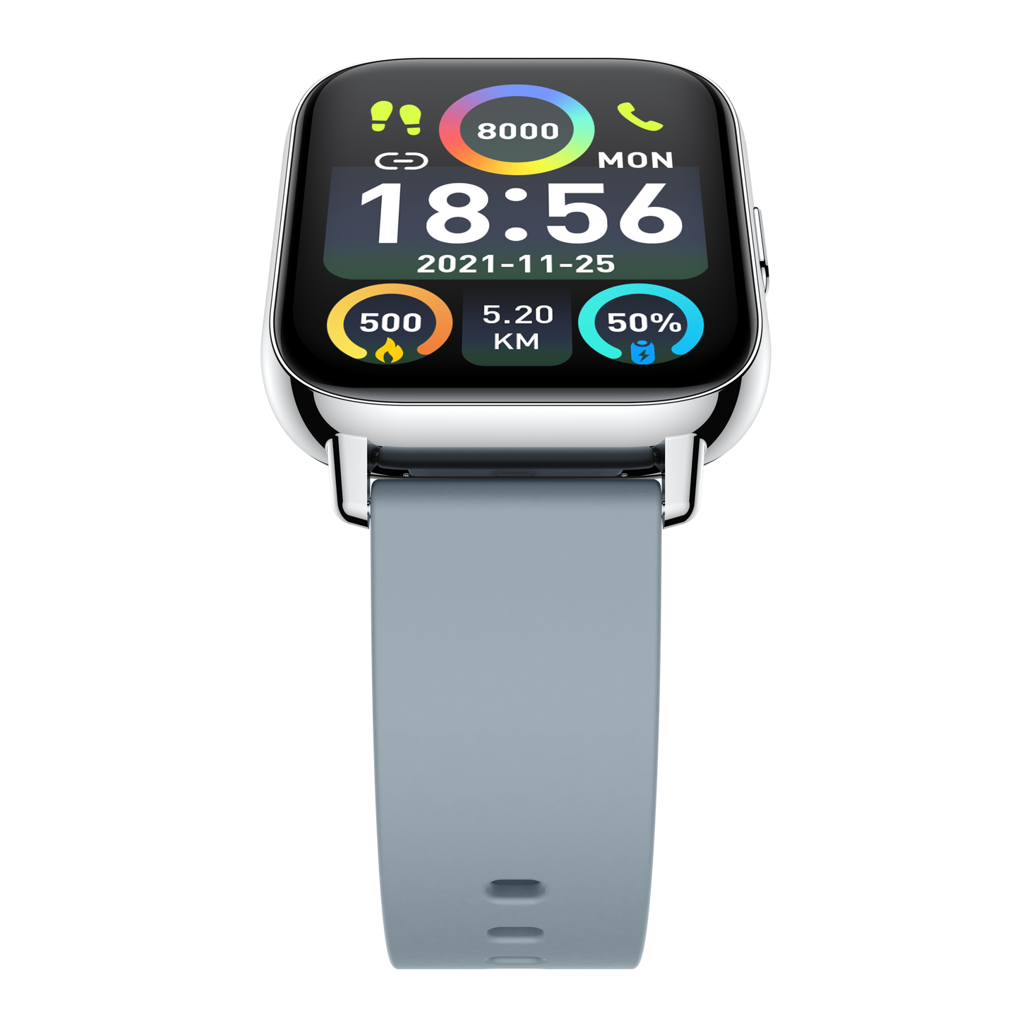 Ceas SmartWatch Gray Star idealSTORE, Ecran TFT 1, 69, Android/IOS, Bluetooth, Difuzor-Microfon, Control Muzica, Camera, Apeluri, Norificari, Vreme, Fitness Traker, IP67, Monitorizare Somn, Ritm Cardiac, Tensiune Arteriala, SpO2, Sport, Pedometru