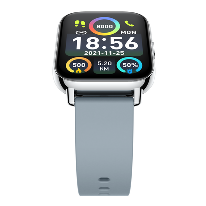 Ceas SmartWatch Gray Star idealSTORE, Ecran TFT 1, 69, Android/IOS, Bluetooth, Difuzor-Microfon, Control Muzica, Camera, Apeluri, Norificari, Vreme, Fitness Traker, IP67, Monitorizare Somn, Ritm Cardiac, Tensiune Arteriala, SpO2, Sport, Pedometru