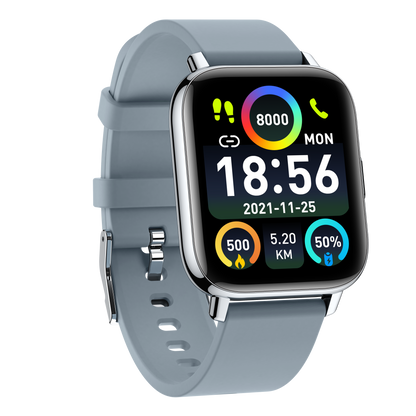 Ceas SmartWatch Gray Star idealSTORE, Ecran TFT 1, 69, Android/IOS, Bluetooth, Difuzor-Microfon, Control Muzica, Camera, Apeluri, Norificari, Vreme, Fitness Traker, IP67, Monitorizare Somn, Ritm Cardiac, Tensiune Arteriala, SpO2, Sport, Pedometru