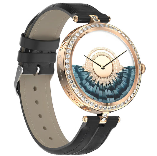 Ceas Smartwatch SelectWatch IdealStore, Ecran tactil 1.32 inch, Preluare apel, Difuzor si microfon incorporat, Notificari Mesaje, Whatsapp, Instagram, Facebook, Rezistent la apa IP 68, Functie Multi-Sport, Piele, Black Edition