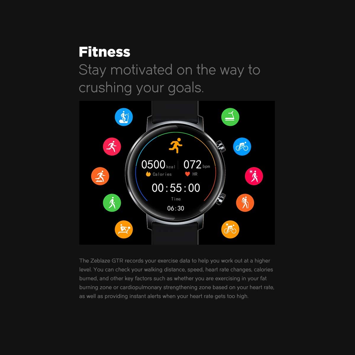 Ceas Smartwatch si Bratara Fitness FirstWear IdealSTORE, Ecran tactil complet rotund 1,3 inch, Rezistent la apa, Monitorizare ritm cardiac,, Tensiune Arteriala, Functie MultiSport, Compatibil cu Android si IOS, Negru