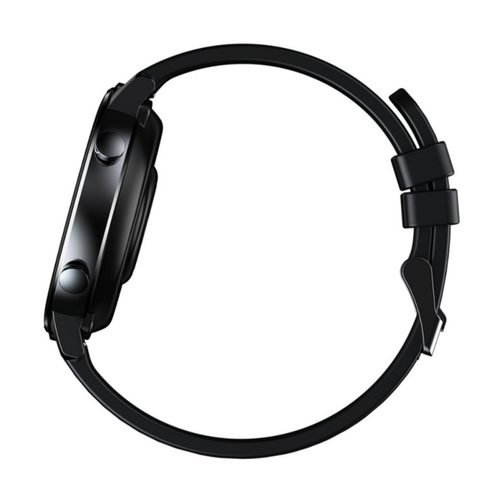 Ceas Smartwatch si Bratara Fitness FirstWear IdealSTORE, Ecran tactil complet rotund 1,3 inch, Rezistent la apa, Monitorizare ritm cardiac,, Tensiune Arteriala, Functie MultiSport, Compatibil cu Android si IOS, Negru