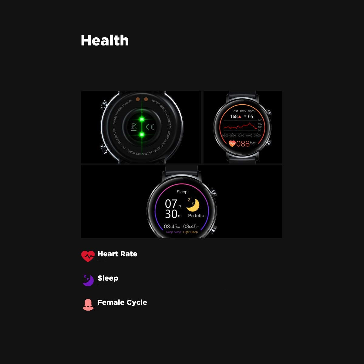 Ceas Smartwatch si Bratara Fitness FirstWear IdealSTORE, Ecran tactil complet rotund 1,3 inch, Rezistent la apa, Monitorizare ritm cardiac, Tensiune Arteriala, Functie MultiSport, Compatibil cu Android si IOS, Silver