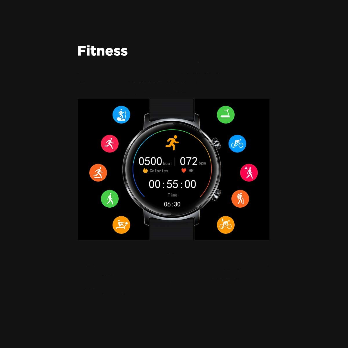 Ceas Smartwatch si Bratara Fitness FirstWear IdealSTORE, Ecran tactil complet rotund 1,3 inch, Rezistent la apa, Monitorizare ritm cardiac, Tensiune Arteriala, Functie MultiSport, Compatibil cu Android si IOS, Silver