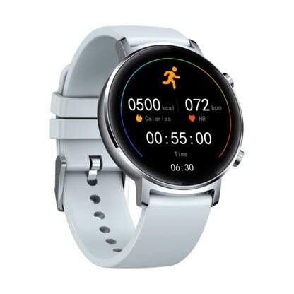 Ceas Smartwatch si Bratara Fitness FirstWear IdealSTORE, Ecran tactil complet rotund 1,3 inch, Rezistent la apa, Monitorizare ritm cardiac, Tensiune Arteriala, Functie MultiSport, Compatibil cu Android si IOS, Silver
