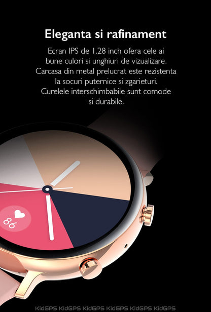 Ceas smartWatch COLLECTION W33 idealSTORE, Ecran tactil IPS, Bluetooth, Notificari Twitter, mesaje, Facebook, Skipe, Whatsapp, Monitorizeaza ritmul cardiac, ECG, Pedometru, Distanta, Calorii, IP 68, Negru