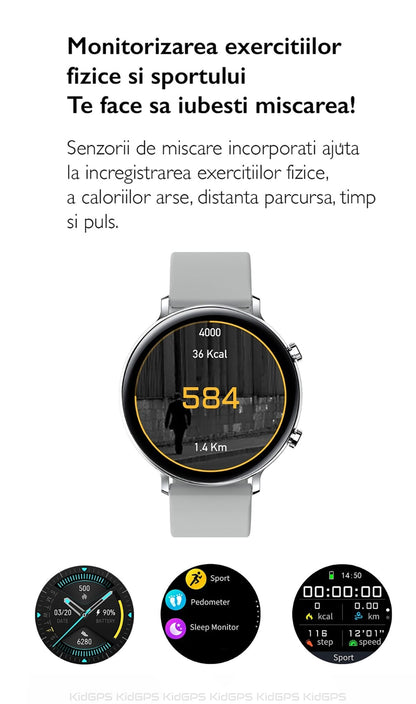 Ceas smartWatch COLLECTION W33 idealSTORE, Ecran tactil IPS, Bluetooth, Notificari Twitter, mesaje, Facebook, Skipe, Whatsapp, Monitorizeaza ritmul cardiac, ECG, Pedometru, Distanta, Calorii, IP 68, Negru
