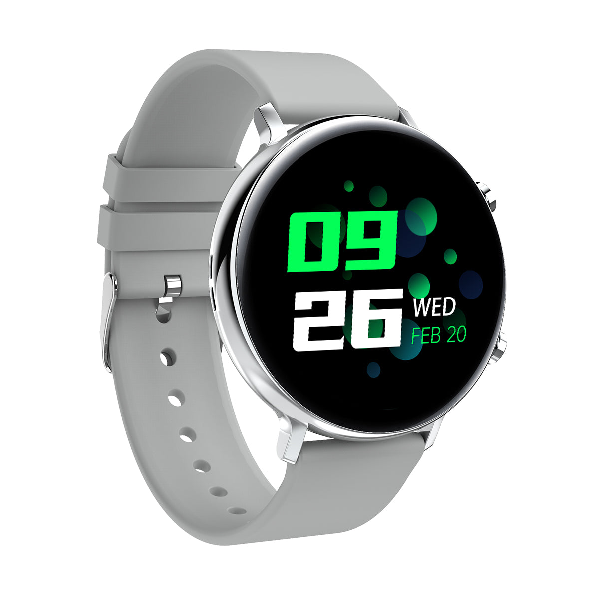 Ceas smartWatch COLLECTION W33 idealSTORE, Ecran tactil IPS, Bluetooth, Notificari, Monitorizeaza ritmul cardiac, ECG, Pedometru, Distanta, Calorii, IP 68, Gri