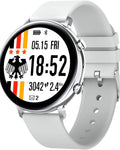 Ceas smartWatch COLLECTION W33 idealSTORE, Ecran tactil IPS, Bluetooth, Notificari, Monitorizeaza ritmul cardiac, ECG, Pedometru, Distanta, Calorii, IP 68, Gri