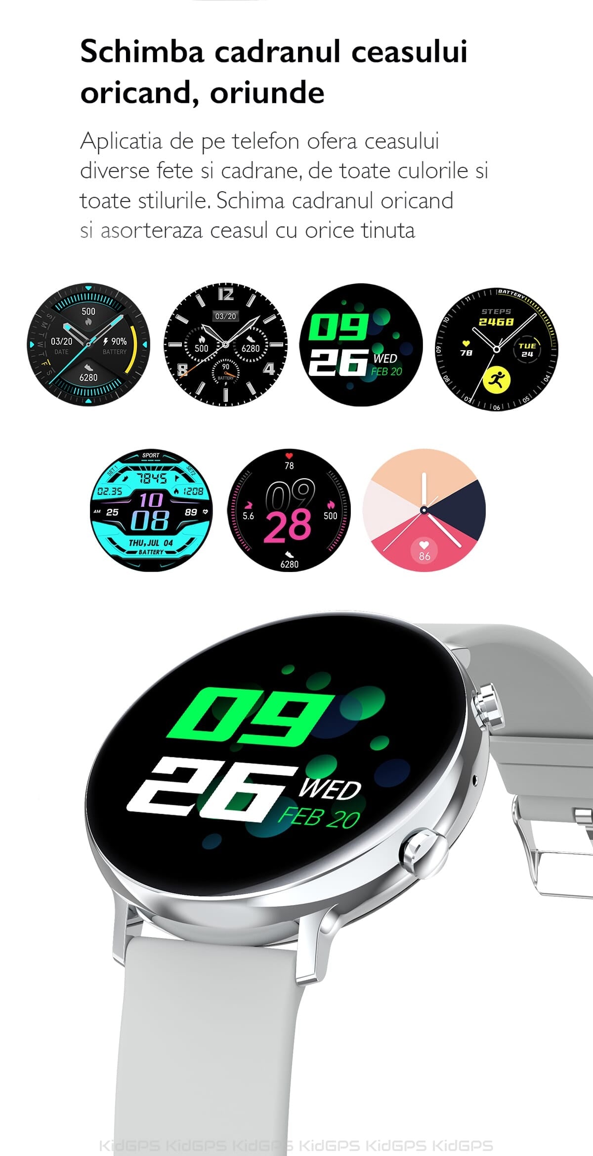 Ceas smartWatch COLLECTION W33 idealSTORE, Ecran tactil IPS, Bluetooth, Notificari Twitter, mesaje, Facebook, Skipe, Whatsapp, Monitorizeaza ritmul cardiac, ECG, Pedometru, Distanta, Calorii, IP 68, Culoare ROSE
