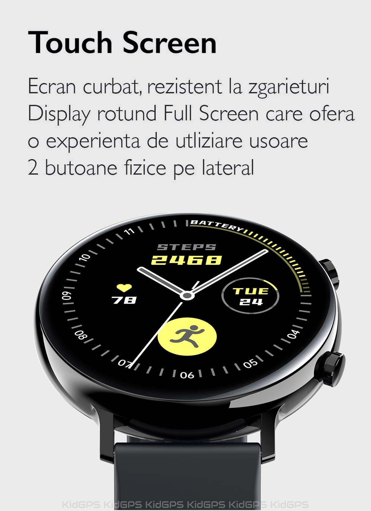 Ceas smartWatch COLLECTION W33 idealSTORE, Ecran tactil IPS, Bluetooth, Notificari Twitter, mesaje, Facebook, Skipe, Whatsapp, Monitorizeaza ritmul cardiac, ECG, Pedometru, Distanta, Calorii, IP 68, Culoare ROSE
