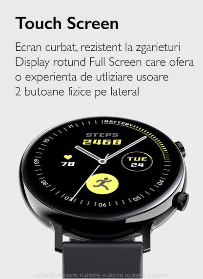 Ceas smartWatch COLLECTION W33 idealSTORE, Ecran tactil IPS, Bluetooth, Notificari Twitter, mesaje, Facebook, Skipe, Whatsapp, Monitorizeaza ritmul cardiac, ECG, Pedometru, Distanta, Calorii, IP 68, Culoare ROSE