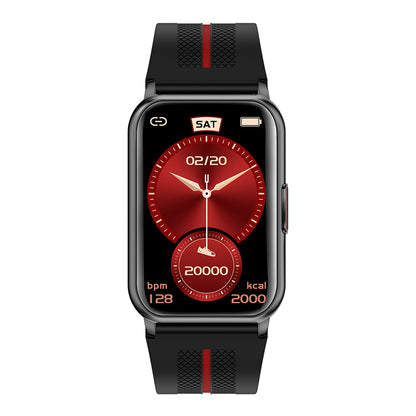 Ceas Smartwatch Pro Collection H76 idealSTORE, Ecran curbat 1.57 inch, IP68, Bluetooth 5,1, Compatibil Adroid, iOS, Pedometru, Masurarea caloriilor, Pulsului, Monitorizare ritm cardiac, Notificari, Negru