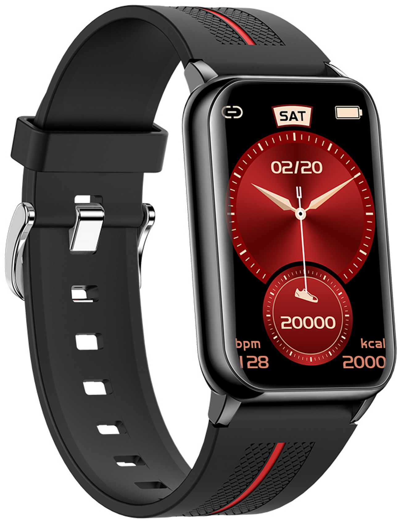 Ceas Smartwatch Pro Collection H76 idealSTORE, Ecran curbat 1.57 inch, IP68, Bluetooth 5,1, Compatibil Adroid, iOS, Pedometru, Masurarea caloriilor, Pulsului, Monitorizare ritm cardiac, Notificari, Negru