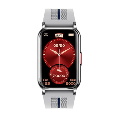 Ceas Smartwatch Pro Collection H76 idealSTORE, Ecran curbat 1.57 inch, IP68, Bluetooth 5,1, Compatibil Adroid, iOS, Pedometru, Masurarea caloriilor, Pulsului, Monitorizare ritm cardiac, Notificari, Gri