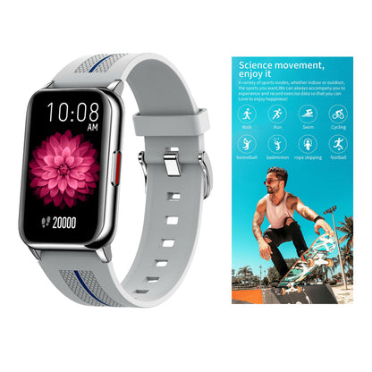 Ceas Smartwatch Pro Collection H76 idealSTORE, Ecran curbat 1.57 inch, IP68, Bluetooth 5,1, Compatibil Adroid, iOS, Pedometru, Masurarea caloriilor, Pulsului, Monitorizare ritm cardiac, Notificari, Gri