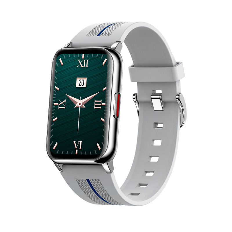 Ceas Smartwatch Pro Collection H76 idealSTORE, Ecran curbat 1.57 inch, IP68, Bluetooth 5,1, Compatibil Adroid, iOS, Pedometru, Masurarea caloriilor, Pulsului, Monitorizare ritm cardiac, Notificari, Gri