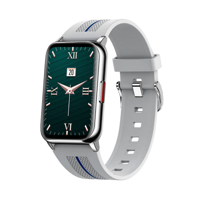 Ceas Smartwatch Pro Collection H76 idealSTORE, Ecran curbat 1.57 inch, IP68, Bluetooth 5,1, Compatibil Adroid, iOS, Pedometru, Masurarea caloriilor, Pulsului, Monitorizare ritm cardiac, Notificari, Gri