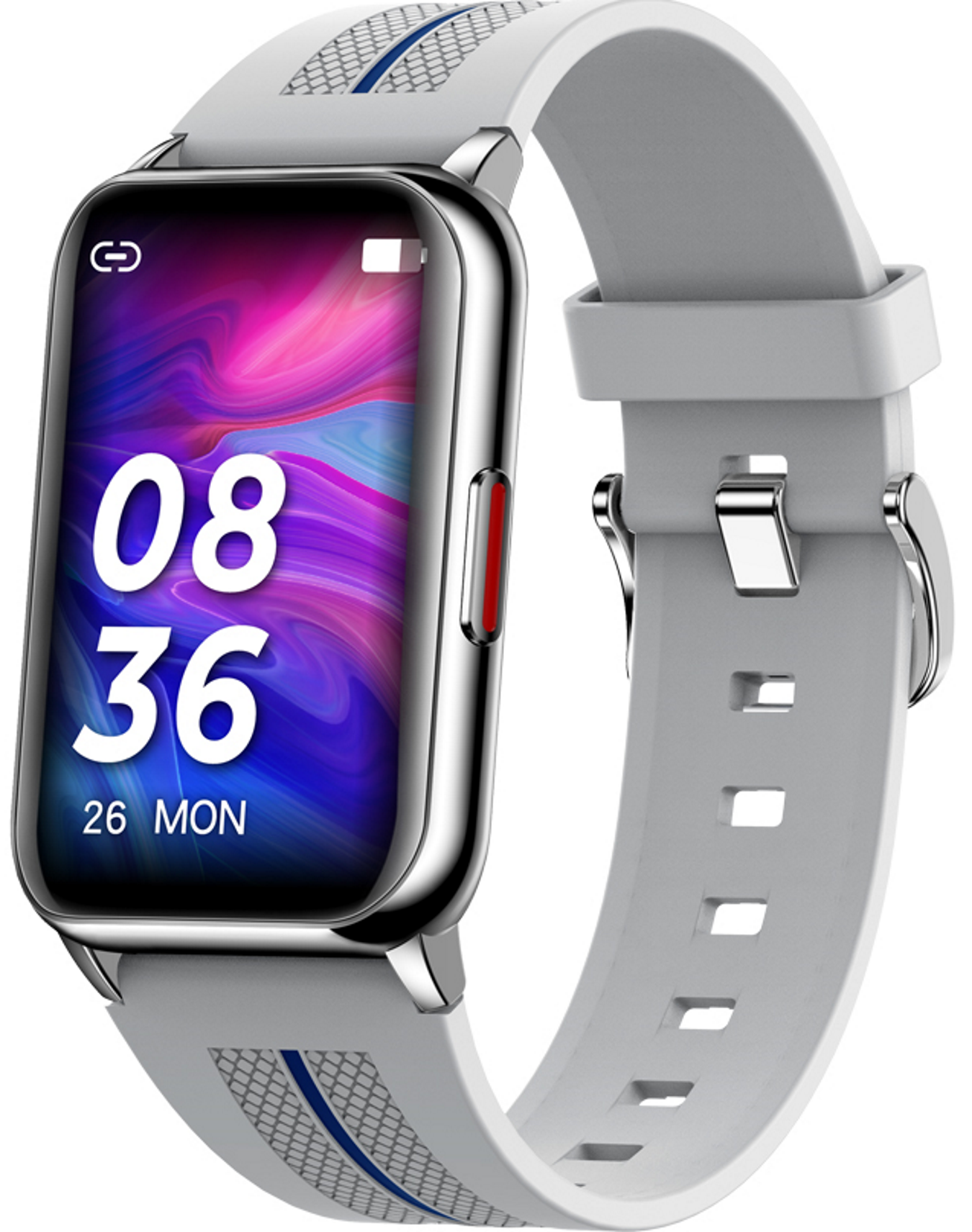 Ceas Smartwatch Pro Collection H76 idealSTORE, Ecran curbat 1.57 inch, IP68, Bluetooth 5,1, Compatibil Adroid, iOS, Pedometru, Masurarea caloriilor, Pulsului, Monitorizare ritm cardiac, Notificari, Gri