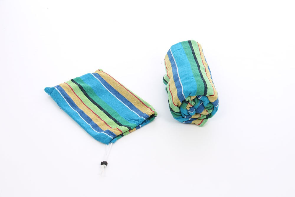 Hamac, albastru cu dungi, 100 x 200 cm, max 110 kg