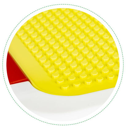 Masa de Joaca Little Player idealStore, Pliabila, Dimensiuni 67.5 x 35 x 30 cm, 300 Piese, Blat de Masa Detasabil, Suporturi Laterale Incluse, Posibilitate de Depozitare sub Masa, Materiale Rezistente si Sigure