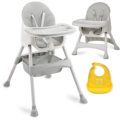 Scaun pentru hranire 2 in 1 idealSTORE STAR Junior, Centura de siguranta cu prindere in 5 puncte, Inaltime reglabila, Tava detasabila, Picioare antiderapante, Greutate maxima 50 KG