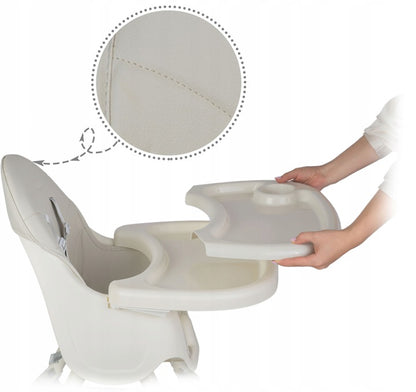 Scaun pentru hranire 2 in 1 idealSTORE STAR Junior, Centura de siguranta cu prindere in 5 puncte, Inaltime reglabila, Tava detasabila, Picioare antiderapante, Greutate maxima 50 KG