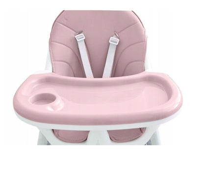 Scaun pentru hranire 2 in 1 idealSTORE Rose STAR Junior, Dimensiuni 92 x 62 x 77 cm, 6-36 luni, Centura de siguranta cu prindere in 5 puncte, Inaltime reglabila, Tava detasabila, Constructie stabila cu picioare antiderapante, Maxim 50 kg