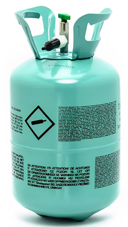 Butelie cu Heliu IdealSTORE, potrivita pentru toate tipurile de baloane, usor de folosit, include reductor, capacitate 0,2 m3, ideala pentru petreceri, verde
