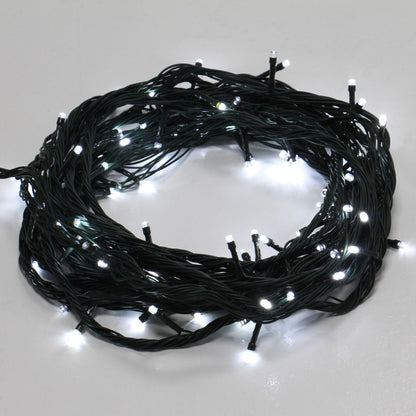 Instalatie IDL Profesionala pentru brad, 100 led-uri albe ce realizeaza un mediu ambiental primitor si calduros, Controler interior/exterior cu 8 functii si grad de protectie IP44