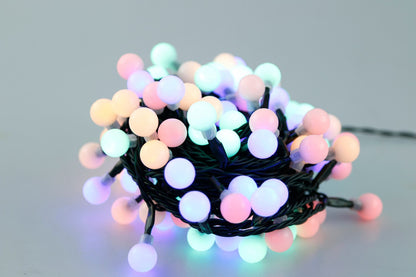 Instalatie IDL Profesionala pentru brad, 120 led-uri multicolore pentru o atmosfera relaxanta, Controler interior/exterior cu 8 functii, Grad de protectie IP44