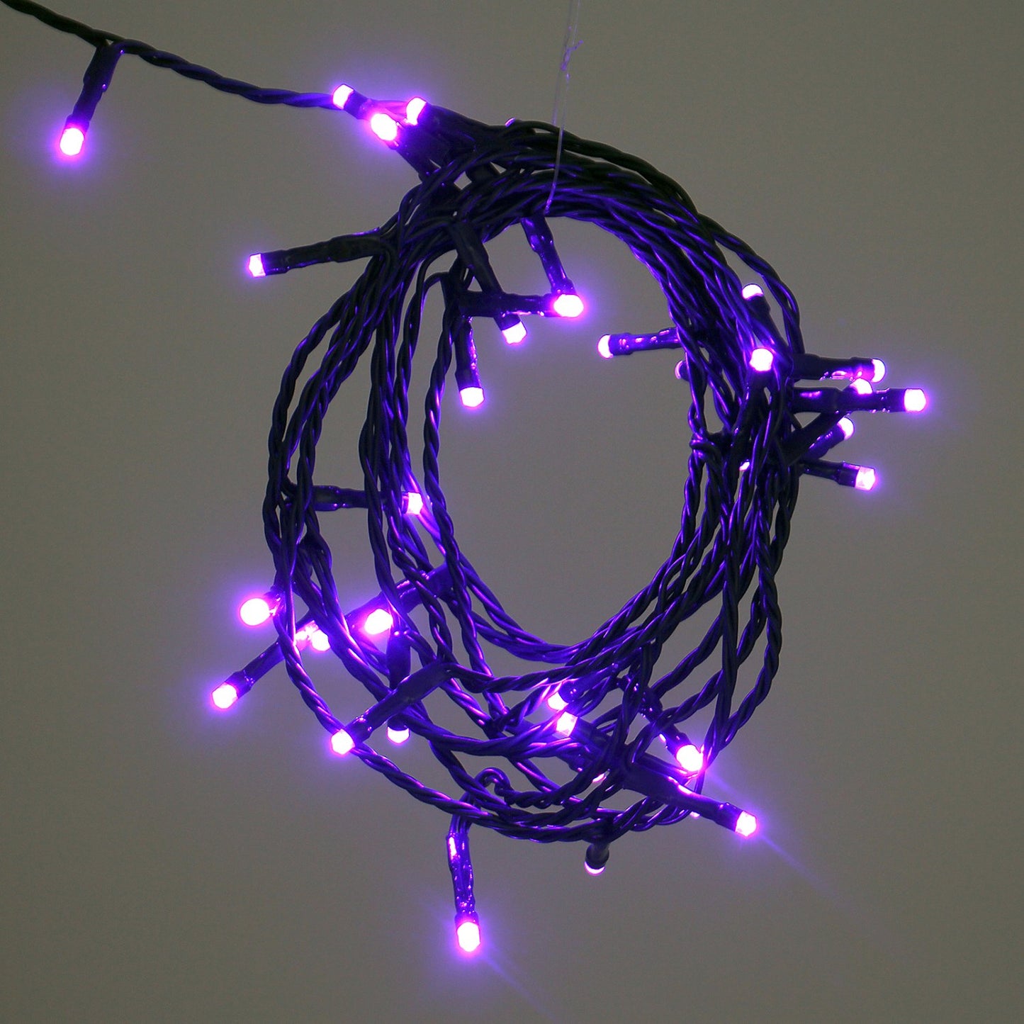 Instalatie IDL Profesionala pentru brad, 180 led-uri violet ce confera o atmosfera de sarbatoare, Controler interior/ exterior cu 8 functii, Grad de protectie IP44 si transformator de 32V