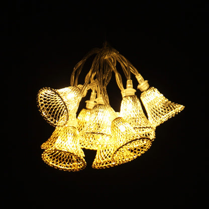 Instalatie IDL Profesionala pentru brad, 10 led-uri albe de tip clopotel ce imbina o lumina calda ce realizeaza o atmosfera primitoare, Grad de protectie IP20 la interior