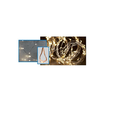 Instalatie IDL Profesionala pentru brad cu 20 de leduri albe cu lumina rece pentru o ambianta placuta, cu fir de cupru ce confera o rezistenta sporita