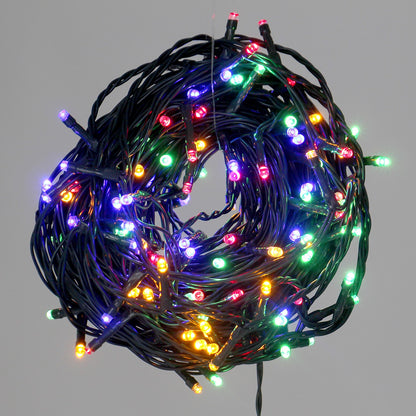 Instalatie IDL Profesionala pentru brad, 400 led-uri multicolore ce creeaza o atmosfera linistita si un mediu ambiental primitor, Controler interior/ exterior cu 8 functii si Grad de protectie IP44