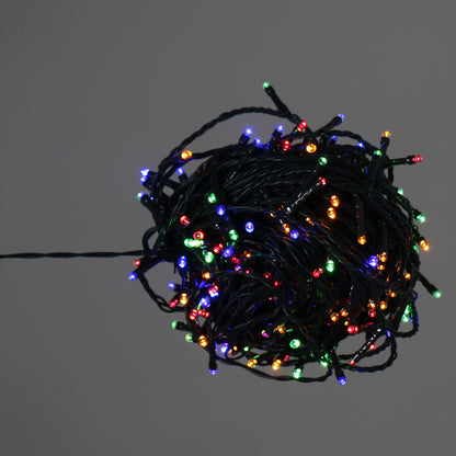 Instalatie IDL Profesionala pentru brad, 400 led-uri multicolore ce creeaza o atmosfera linistita si un mediu ambiental primitor, Controler interior/ exterior cu 8 functii si Grad de protectie IP44