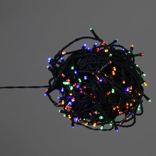 Instalatie IDL Profesionala pentru brad, 400 led-uri multicolore ce creeaza o atmosfera linistita si un mediu ambiental primitor, Controler interior/ exterior cu 8 functii si Grad de protectie IP44