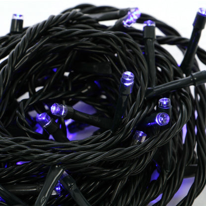 Instalatie IDL Profesionala pentru brad, 40 leduri violet ce creeaza o atmosfera primitoare, 3.9 metri, Controler interior/exterior cu 8 functii si Grad de protectie IP44