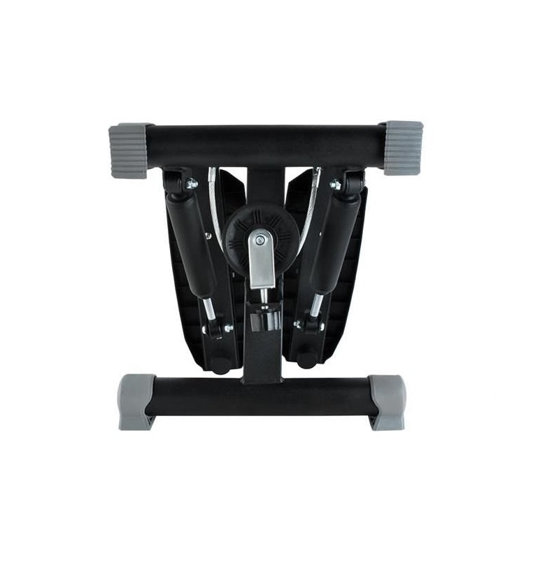 Stepper reglabil cu corzi BLACK EDITION idealSTORE, Dimensiuni 40 x 37 x 18 cm, Telescoape puternice, Suprafata anti-derapanta, Intensitate ajustabila, 4 Functii de monitorizare a antrenamentului, Sarcina 120 KG