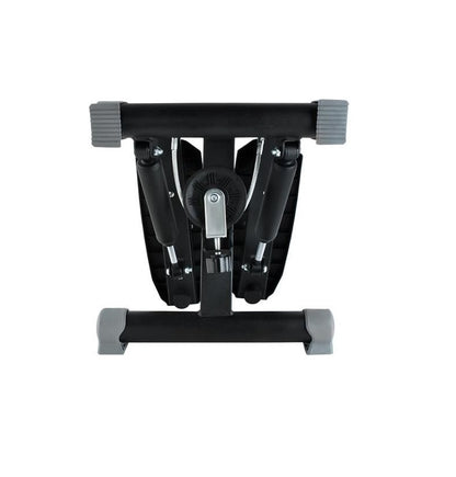 Stepper reglabil cu corzi BLACK EDITION idealSTORE, Dimensiuni 40 x 37 x 18 cm, Telescoape puternice, Suprafata anti-derapanta, Intensitate ajustabila, 4 Functii de monitorizare a antrenamentului, Sarcina 120 KG