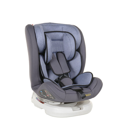 Scaun Auto Profesional Dedicat Pentru Copil, Baby Jolie IBIZA IDL Collection, 3 grupe de greutate 0-36 Kg, Rotire 360 Grade, Centuri de Siguranta in 5 Puncte, Reglarea Inaltimii, Tetierei, Spatarului, Albastru
