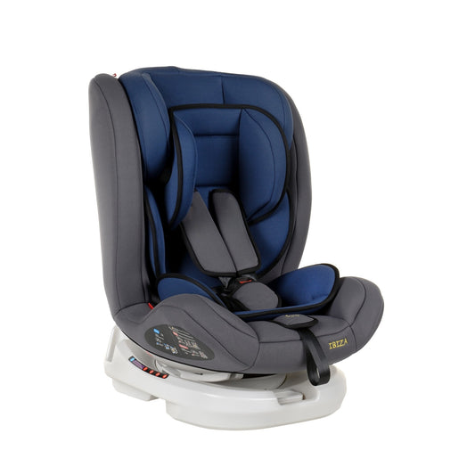 Scaun Auto Profesional Dedicat Pentru Copil, Baby Jolie IBIZA IDL Collection, 3 grupe de greutate 0-36 Kg, Rotire 360 Grade, Centuri de Siguranta in 5 Puncte, Reglarea Inaltimii, Tetierei, Spatarului, Albastru Inchis