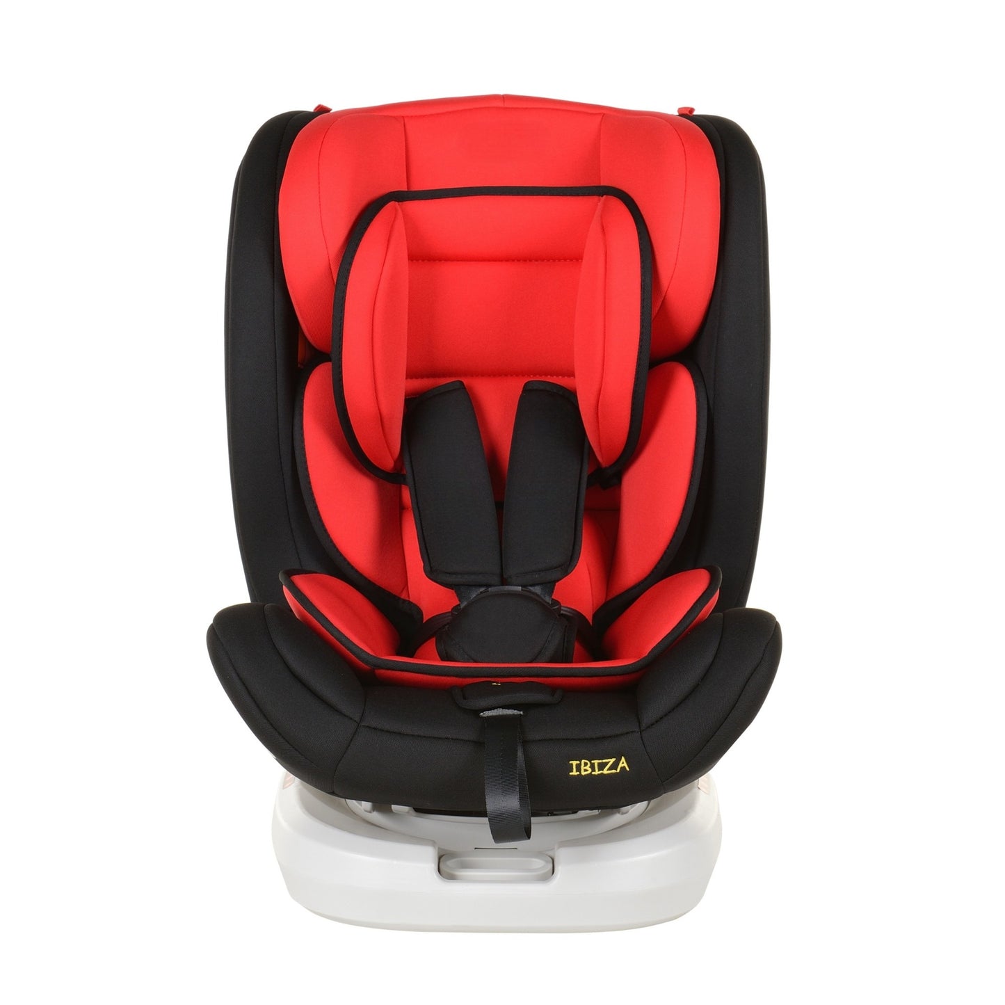 Scaun Auto Profesional Dedicat Pentru Copil, Baby Jolie IBIZA IDL Collection, 3 grupe de greutate 0-36 Kg, Rotire 360 Grade, Centuri de Siguranta in 5 Puncte, Reglarea Inaltimii, Tetierei, Spatarului, Rosu