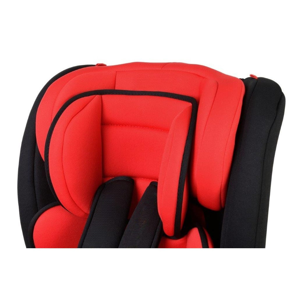 Scaun Auto Profesional Dedicat Pentru Copil, Baby Jolie IBIZA IDL Collection, 3 grupe de greutate 0-36 Kg, Rotire 360 Grade, Centuri de Siguranta in 5 Puncte, Reglarea Inaltimii, Tetierei, Spatarului, Rosu