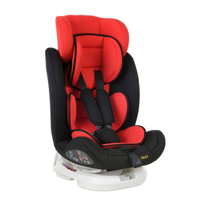 Scaun Auto Profesional Dedicat Pentru Copil, Baby Jolie IBIZA IDL Collection, 3 grupe de greutate 0-36 Kg, Rotire 360 Grade, Centuri de Siguranta in 5 Puncte, Reglarea Inaltimii, Tetierei, Spatarului, Rosu