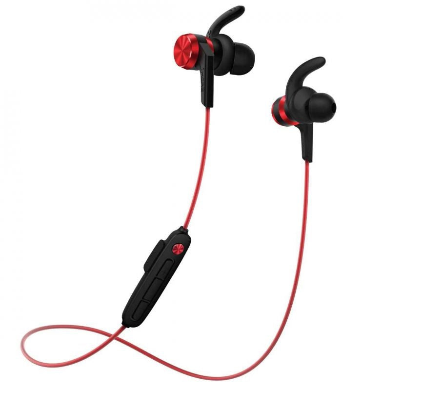 Casti Wireless Profesionale iBFee SPORT EDITION, Conexiune Bluetooth V4.2, Rezistente la apa, Grad de protectie IPX6, Creatie aerospatiala + design PET pentru sunet cinematografic, Ergonomice ce ofera confort in miscare, Rosu