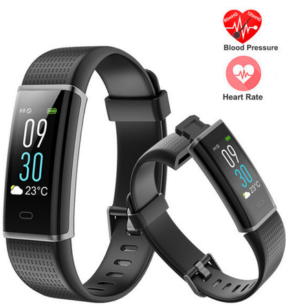 Smartwatch si Bratara Fitness Smart Comfort F13, Monitorizare Puls, Pasi, Calorii, Notificare Mesaje, IP67 Waterproof, Culoare Negru
